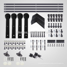 Puertas de madera para puentes deslizantes bypass, accesorios para puertas correderas / hardware doble (LS-SDUS 6214)